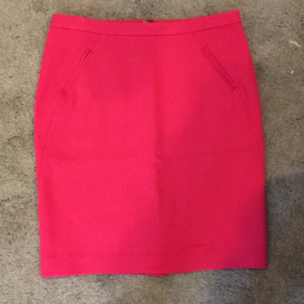 Loft Hot Pink Pencil Skirt
